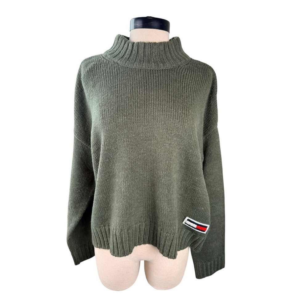 Tommy Hilfiger Forest Green Turtleneck Sweater